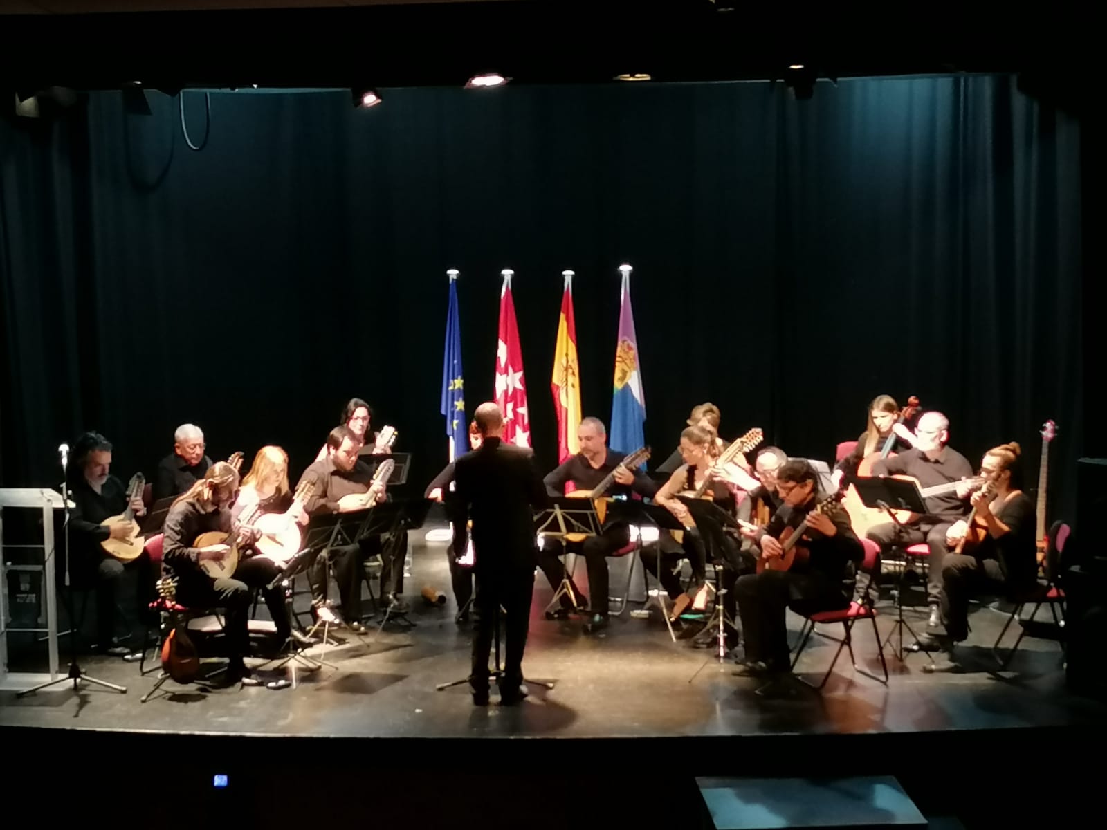 La Orquesta Laudística Daniel Fortea durante un concierto